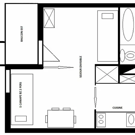 Résidence Les Cotes - Pour 3 Personnes Mae-9594 Apartamento *