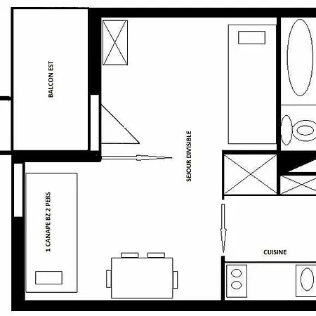 Les Cotes - Pour 3 Personnes Mae-9594 Apartment La Plagne